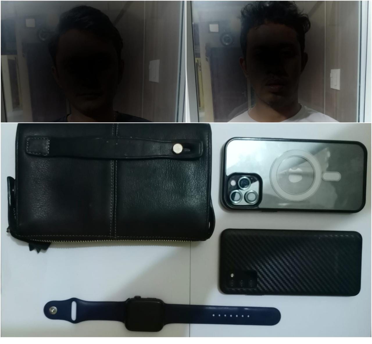 Pelaku dan barang bukti hasil curian. (Dok. Polisi)
