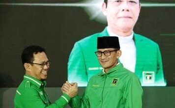 Ketua Pemenangan Pemilu Partai Persatuan Pembangunan (PPP) Sandiaga Uno menyatakan siap merogoh kantong pribadi jika maju sebagai cawapres di Pilpres 2024. (Foto: CNN Indonesia/Andry Novelino)