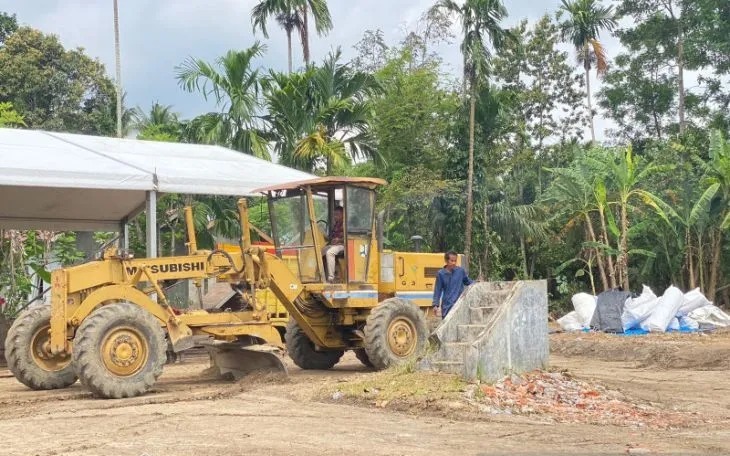 Lokasi Rumoh Geudong setelah diratakan, di Pidie, Kamis (22/6/2023). (Foto: Antara/Mira Ulfa)