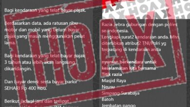 Polisi pastikan pesan WhatsApp terkait jadwal dan lokasi razia STNK adalah hoaks