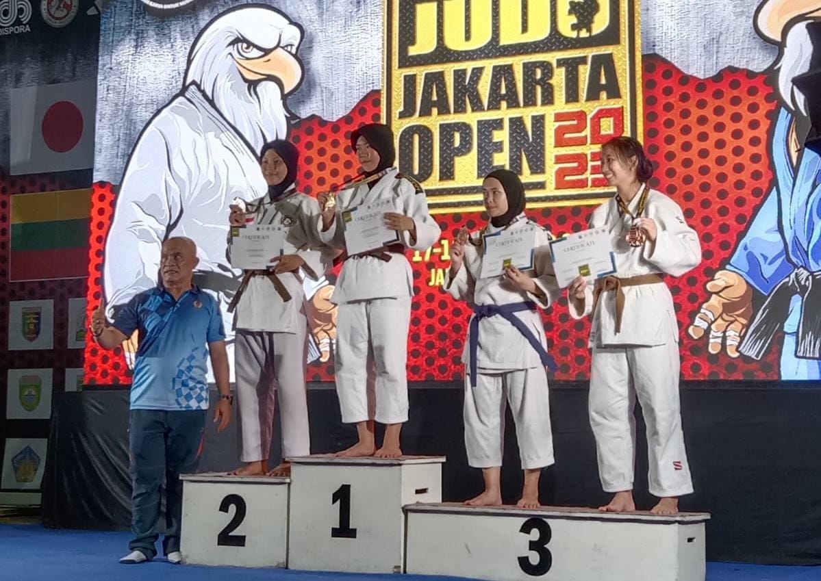 Atlet Judo Aceh merebut tiga medali Jakarta Internasional open 10 negara di Hall Kelapa Gading, Jakarta, 17 hingga 19 November 2023. (Foto: Dok. Koni Aceh)
