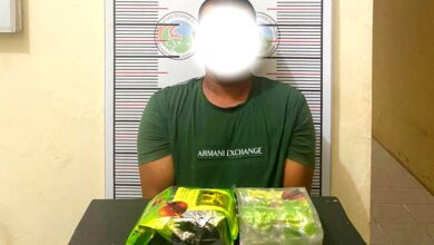 Aparat kepolisian menangkap pelaku pengedar sabu di Lhokseumawe, Aceh. (Foto: Dok. Polisi)