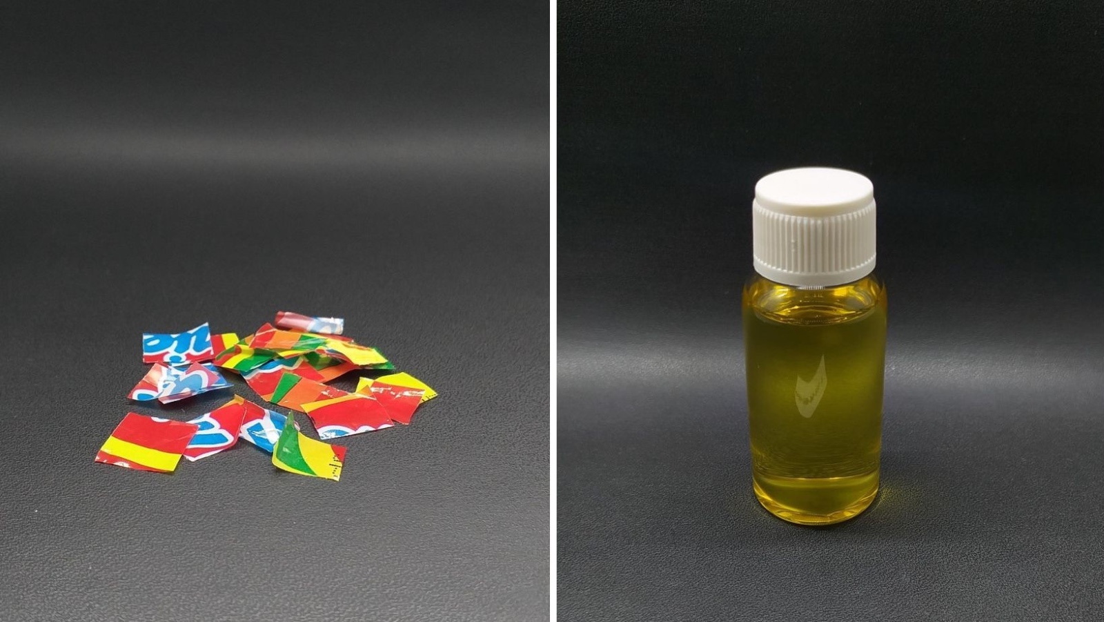 Dokumentasi pribadi Tim PkM UPER dalam menciptakan bahan bakar yang berasal dari sampah kemasan mie instan. (Foto: Dok. Universitas Pertamina)