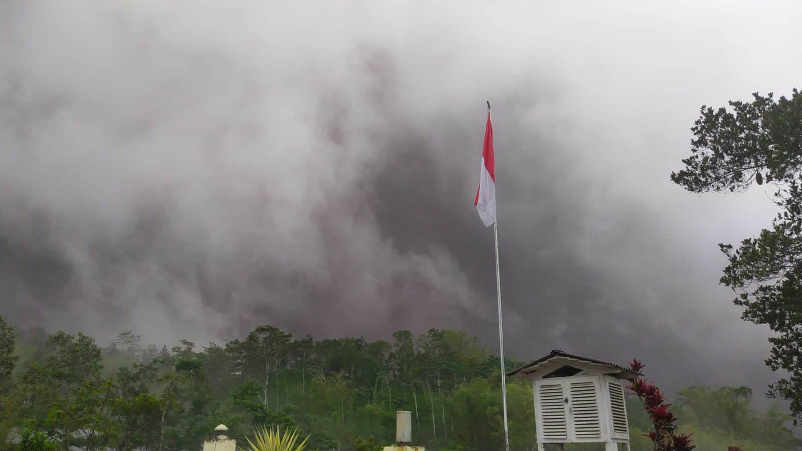 Gunung Merapi mengeluarkan awan panas guguran (APG) pada hari ini, Jumat (8/12/2023) pukul 14.46 WIB. (Foto: BNPB).