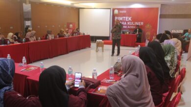 Diskop UKM Aceh menggelar Bimbingan Teknis (Bimtek) Usaha Kuliner untuk wirausaha pemula di Provinsi Aceh, 5-6 Desember 2023 di Hotel Hip Hop, Banda Aceh. (Foto: Dok. Diskop UKM Aceh)