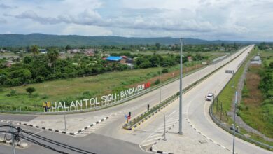 Ruas jalan tol Sibanceh di Aceh. (Foto: Distori/Dok. Hutama Karya)