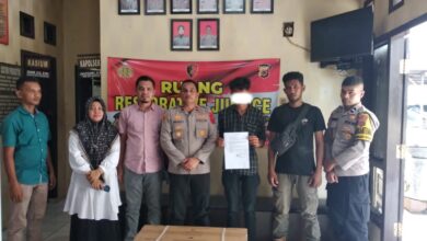 Kasus pencurian AC di Kawasan Aceh Besar berakhir damai di kantor polisi. (Foto: Dok. Polresta Banda Aceh)