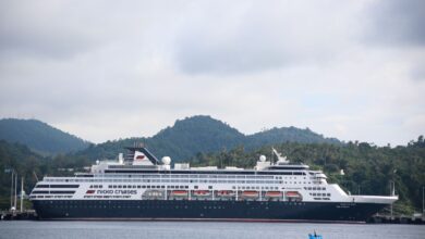 Kapal Pesiar MS. Vasco Da Gama, di Pelabuhan CT-3 BPKS Kota Sabang. (Foto: Prokopim Sabang)