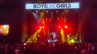 Suasana konser Boys Like Girls di Jakarta. (Foto: Ari)