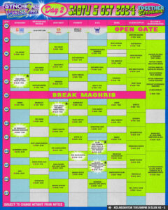 Rundown Hari Kedua Synchronize Fest 2024. (Foto: Istimewa)