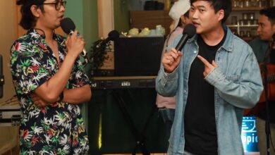 Eno Suratno Wongsodimedjo dan Albert Tanabe di program musik Main-Main di Cipete. (Foto: I Wayan Bagiartana)