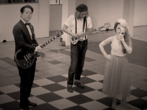 Tiga musisi Indonesia, Anov Blues One, Asora, dan Reza Arfandy. (Foto: Istimewa)