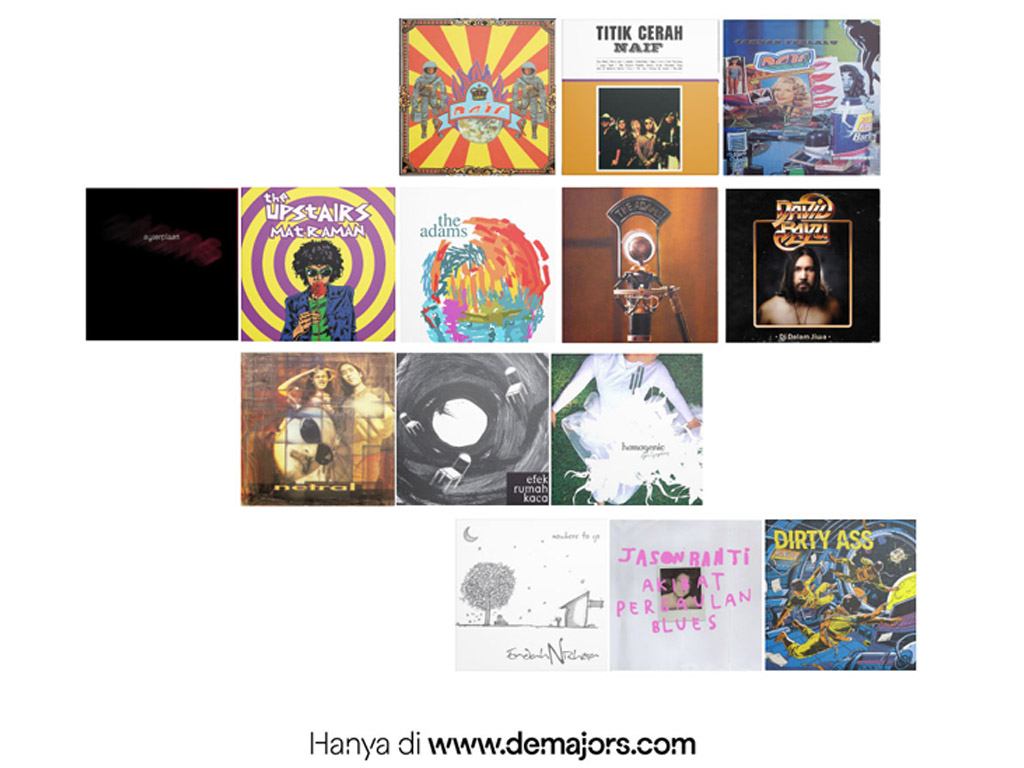Poster promosi 14 rilisan vinyl eksklusif dari Demajors. (Foto: Istimewa)