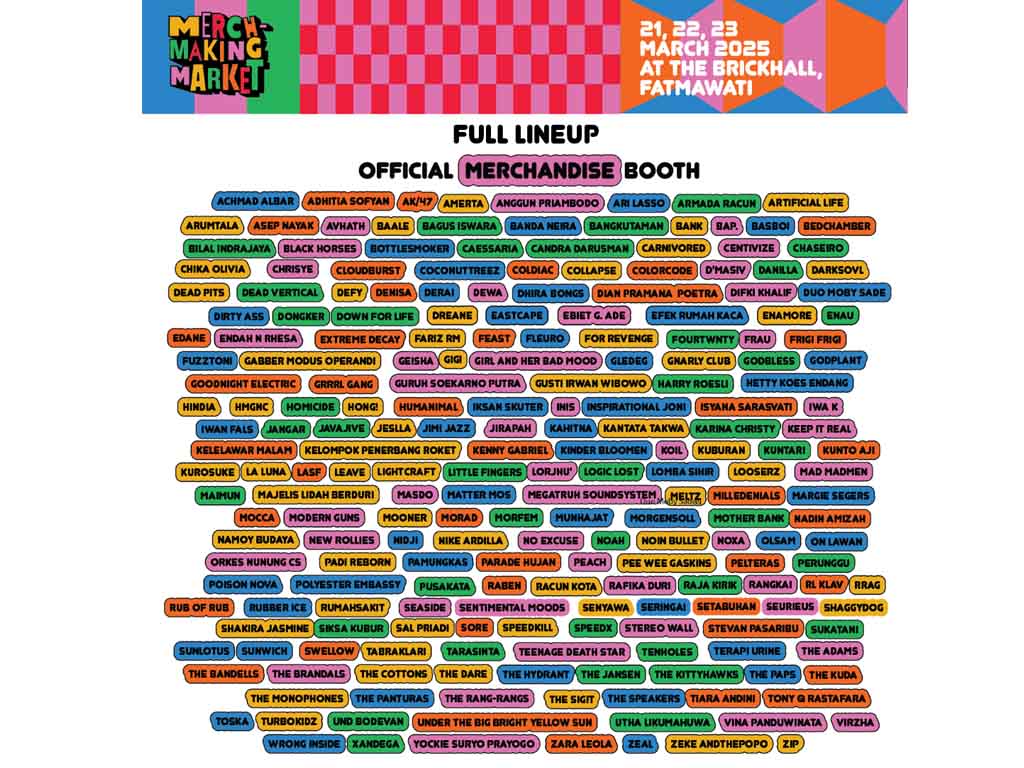 Poster resmi Merch-Making Market (MMM) 2025. (Foto: Istimewa)