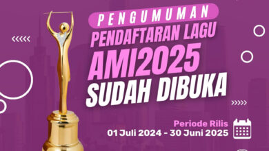 Poster pendaftaran lagu Anugerah Musik Indonesia (AMI) Awards 2025. (Foto: Istimewa)