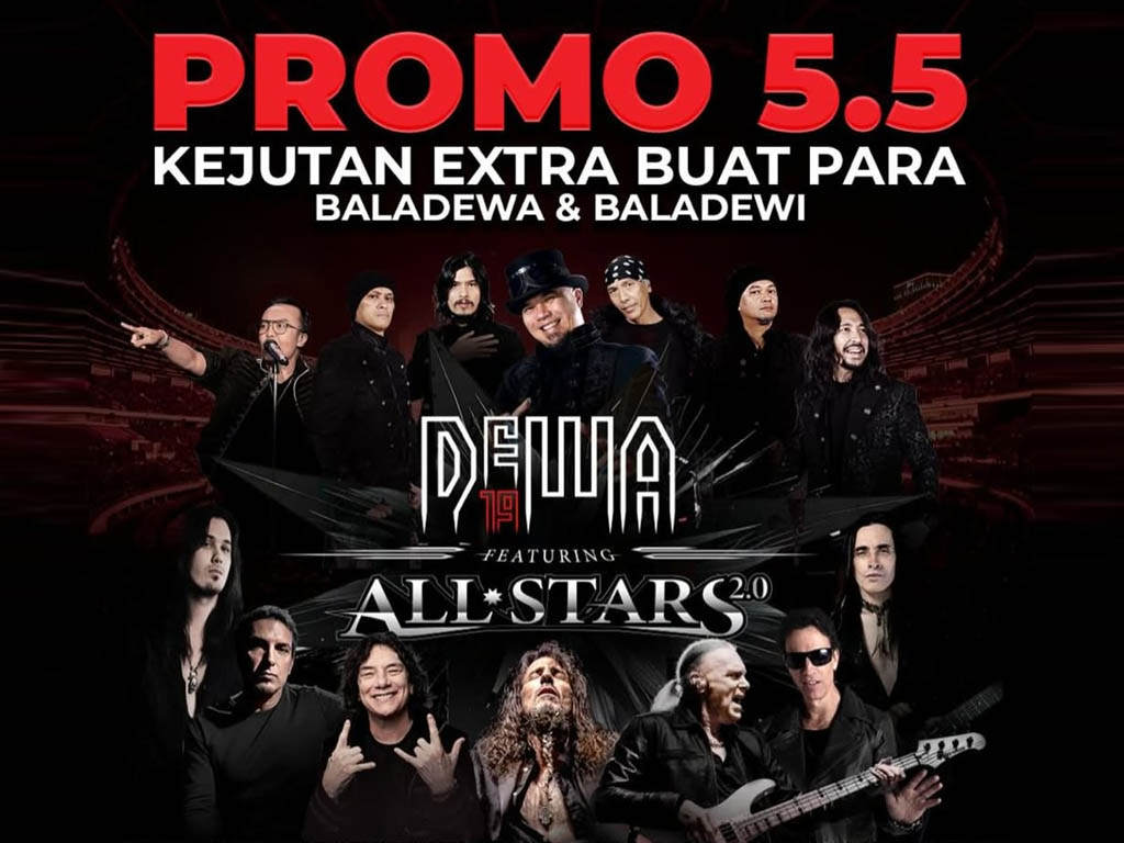 Poster konser "DEWA 19 Featuring All Stars 2.0". (Foto: Istimewa)