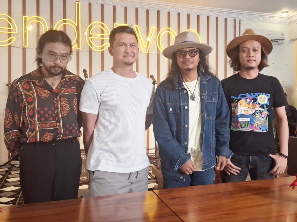 Suasana konferensi pers perilisan album Live Unplugged milik Gugun Blues Shelter. (Foto: Istimewa)