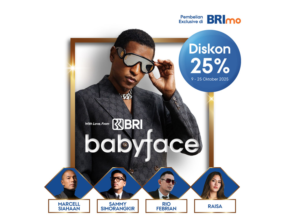 Poster konser Babyface di Jakarta. (Foto: Istimewa)