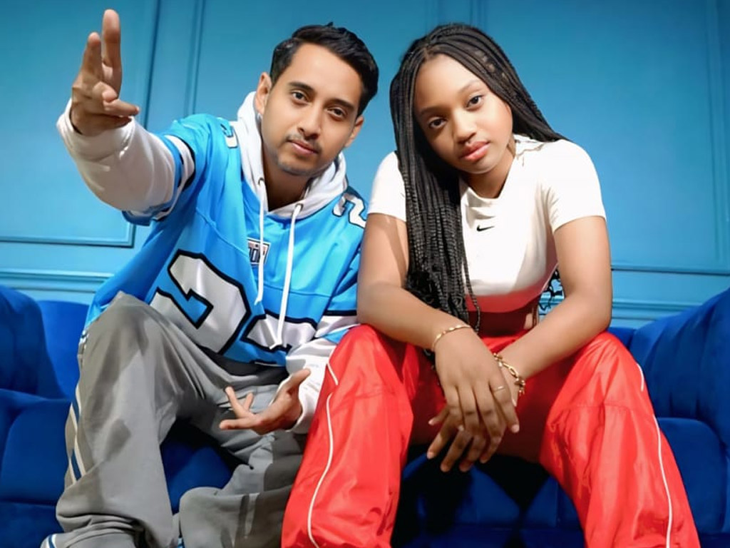 Abraham Sundoro alias Abe berpose dengan Keyla Amida.(Foto: Istimewa)