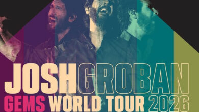 Poster GEMS World Tour 2026 dari Josh Groban. (Foto: Istimewa