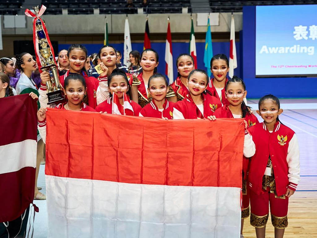 Kontingen Indonesia mencatatkan sejarah gemilang dalam ajang Cheerleading World Championships (CWC) XII 2025. (Foto: Istimewa)