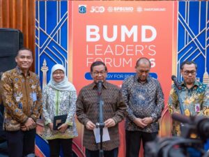 Gubernur DKI Jakarta, Pramono Anung saat menghadiri BUMD Leader's Forum di Jakarta. (Foto: Istimewa)
