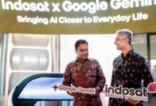 Dokumentasi kerja sama Indosat Ooredoo Hutchison (Indosat atau IOH) dengan Google Gemini.(Foto: Istimewa)
