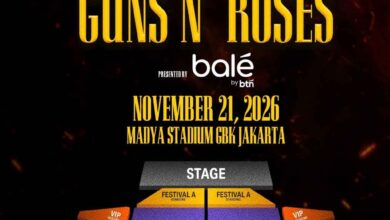 Poster daftar harga tiket konser Guns N' Roses di Jakarta 2026. (Foto: Istimewa)