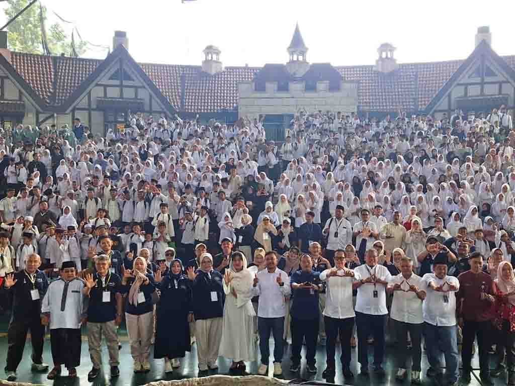 Gema Tadarus 2026 bersama 1.000 anak yatim saat HUT ke-41 Dufan, Ancol. (Foto: Istimewa)