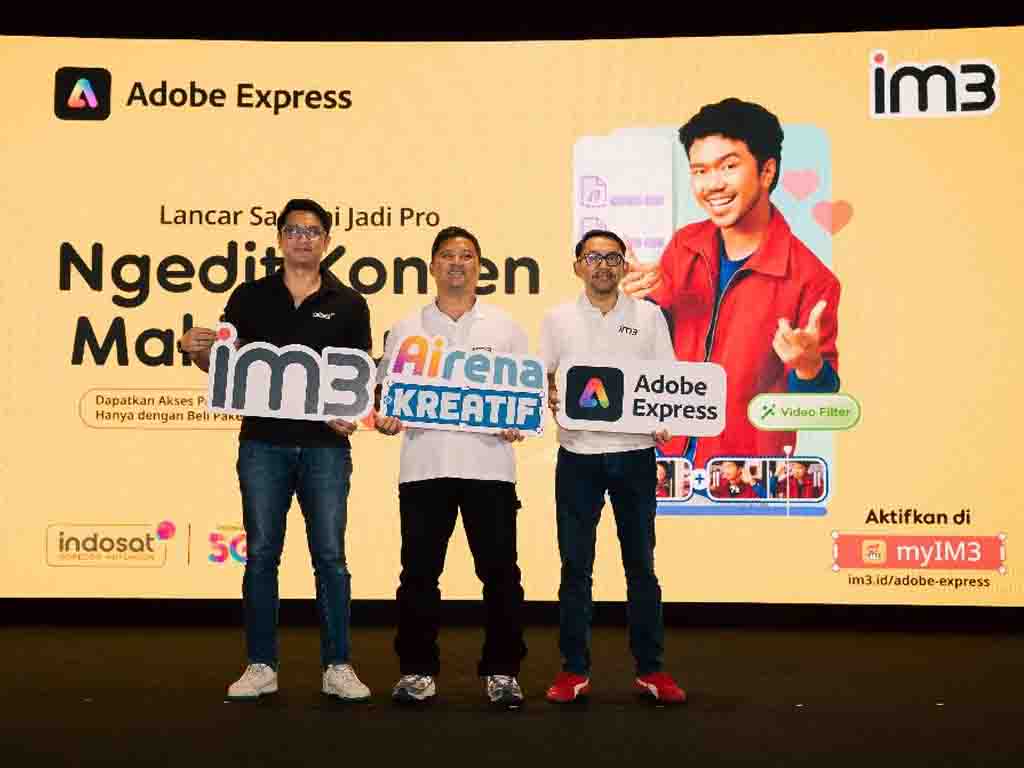Dokumentasi peluncuran Airena Kreatif dari Indosat dan Adobe. (Foto: Istimewa)