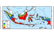 Ilustrasi peta bencana di Indonesia. (Foto: BMKG)