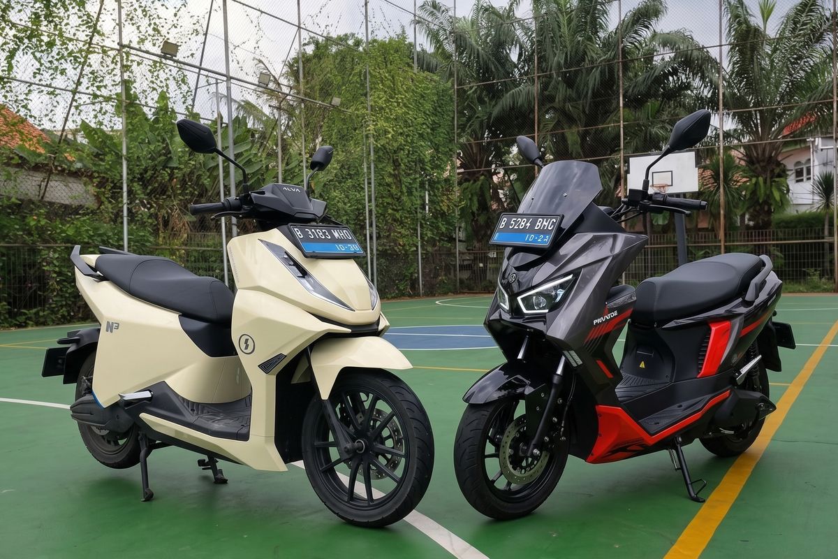 ASN dan Ojol wajib pakai motor listriktahun 2027. (Foto: Kompas)