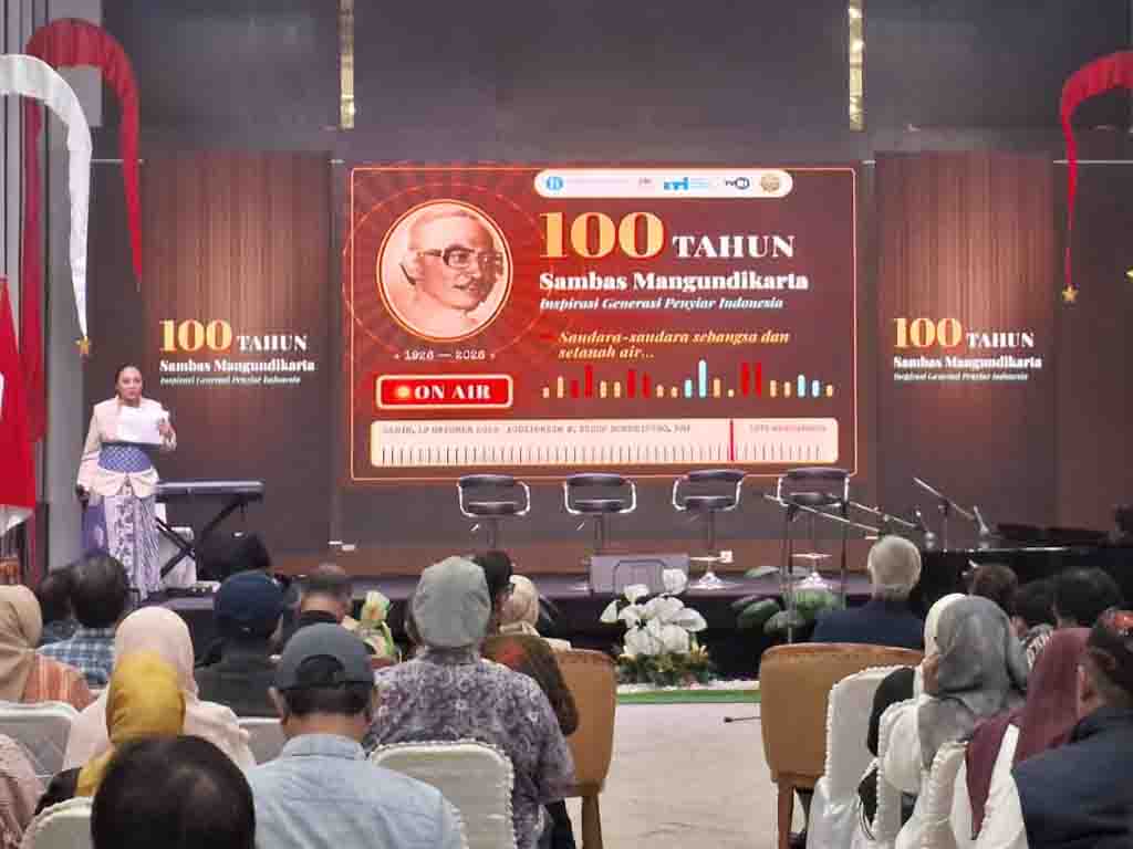 Suasana konferensi pers Peringatan 100 Tahun Sambas Mangundikarta. (Foto: Istimewa)